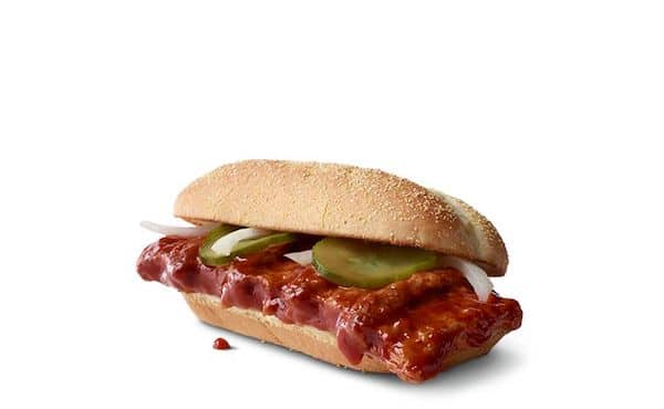 5. McRib - McDonald's Sandwiches