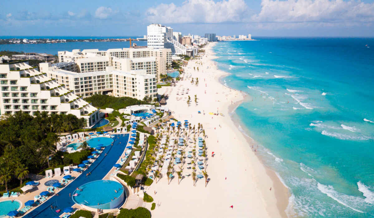 Cancun beach view