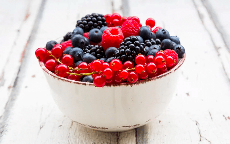 health boost with berries