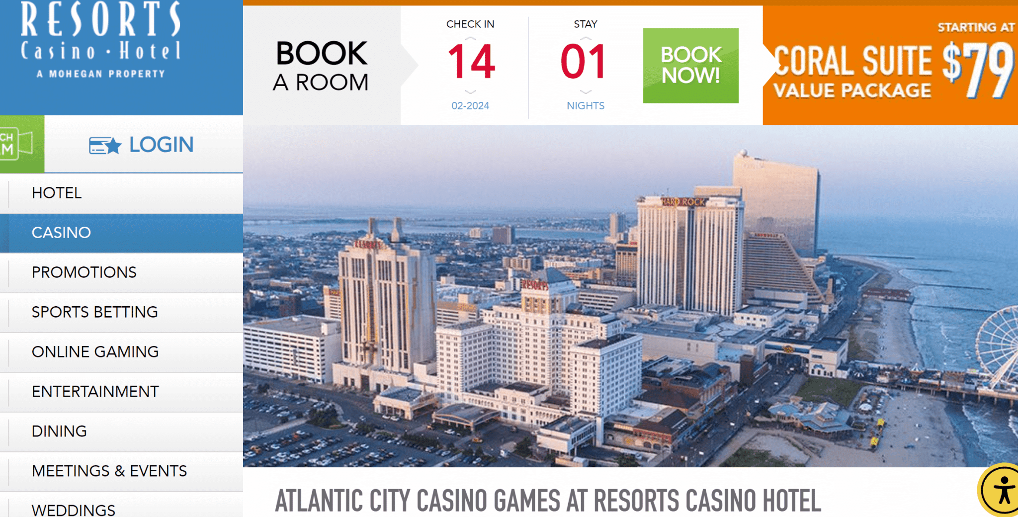Resort´s Casino Hotel Atlantic City