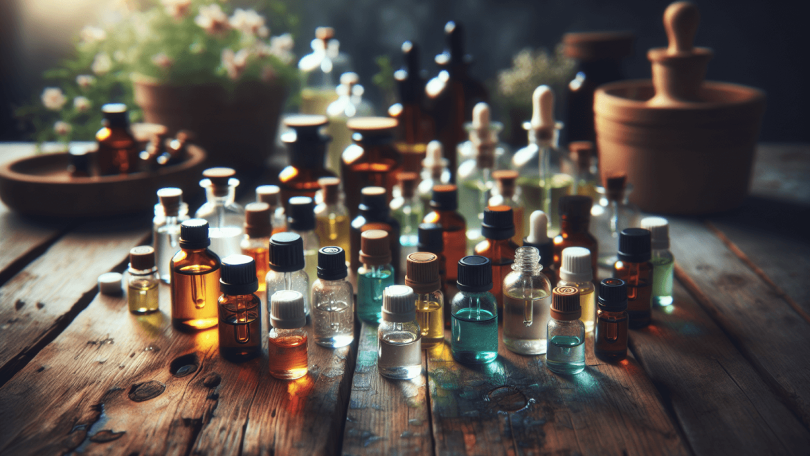 selection of essential oils