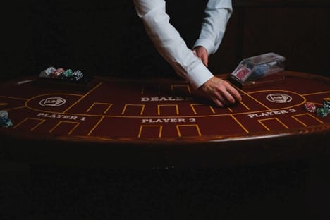 Blackjack table