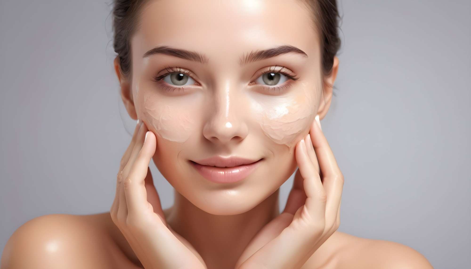 Women with beautiful healthy skin