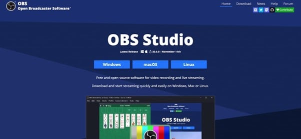 obs studio screen recorder for streaming