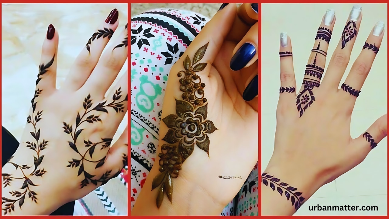 royal finger mehndi design