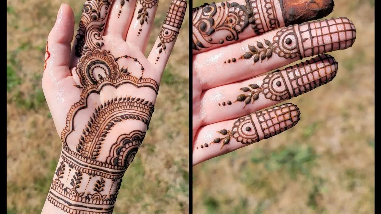 mehandi designs simple front hand