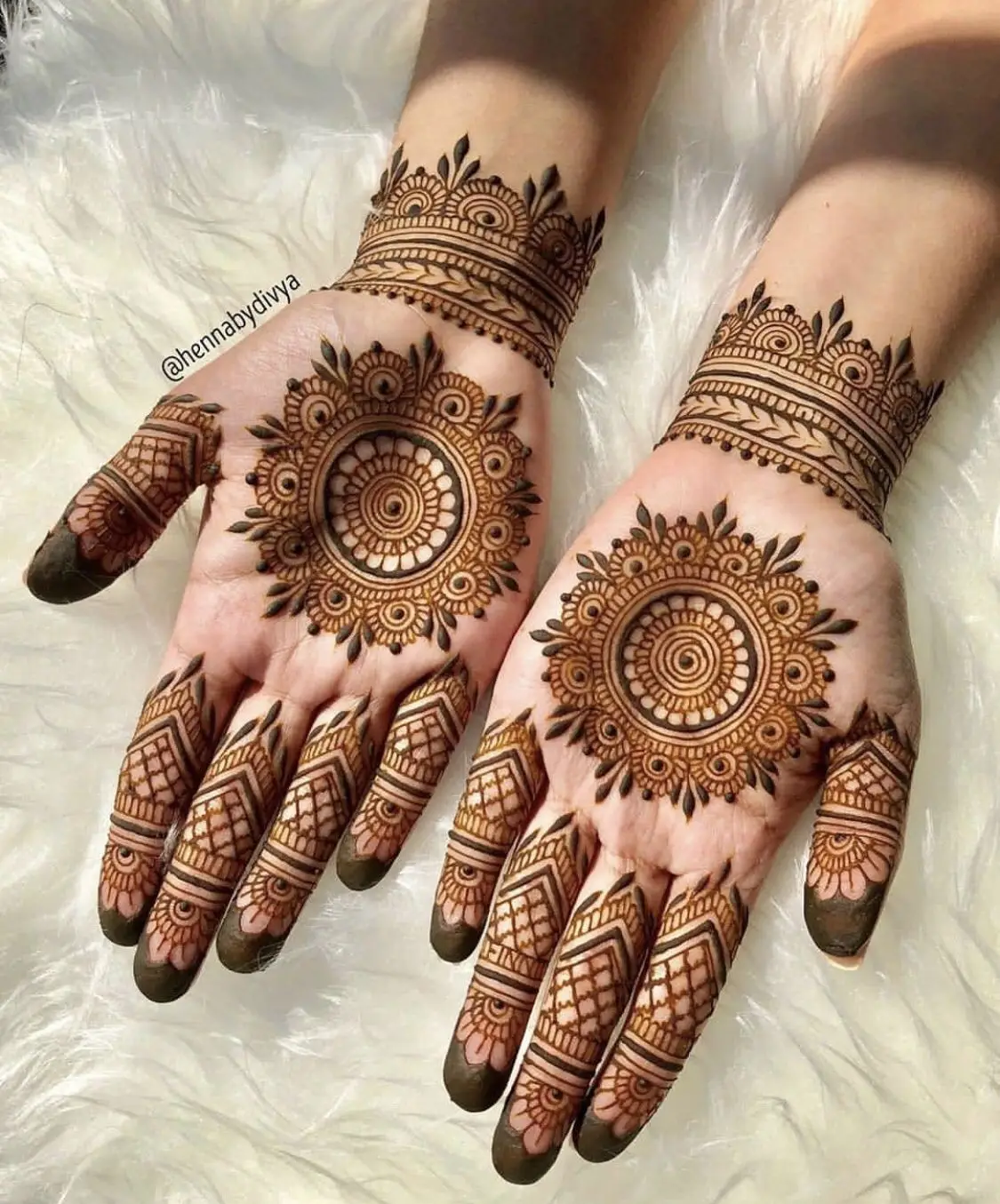 Intricate Patterns with a Rose Essence mehndi design