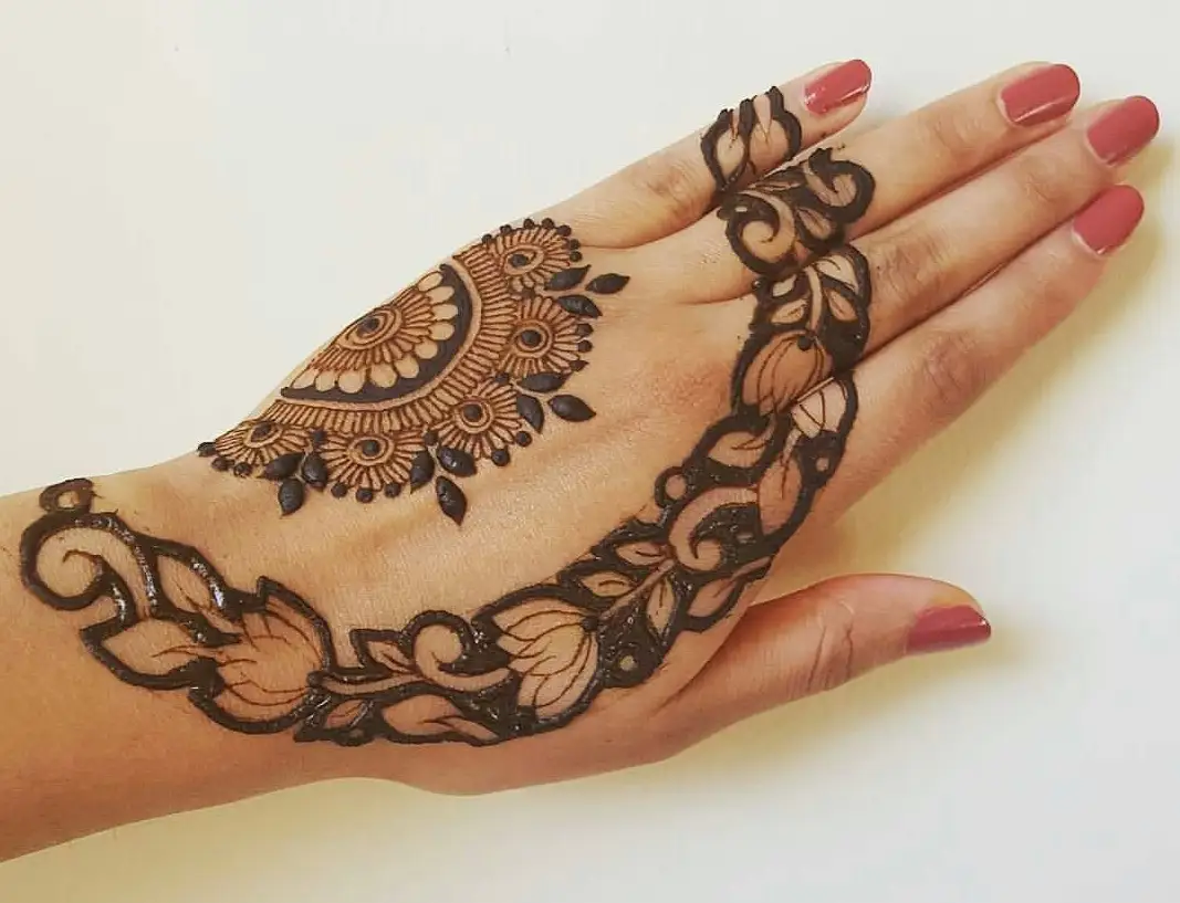 Back Hand Mehndi Design