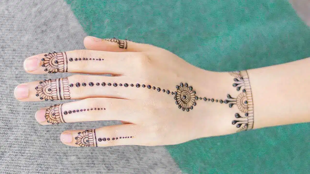 Simple Back Hand Mehndi Design