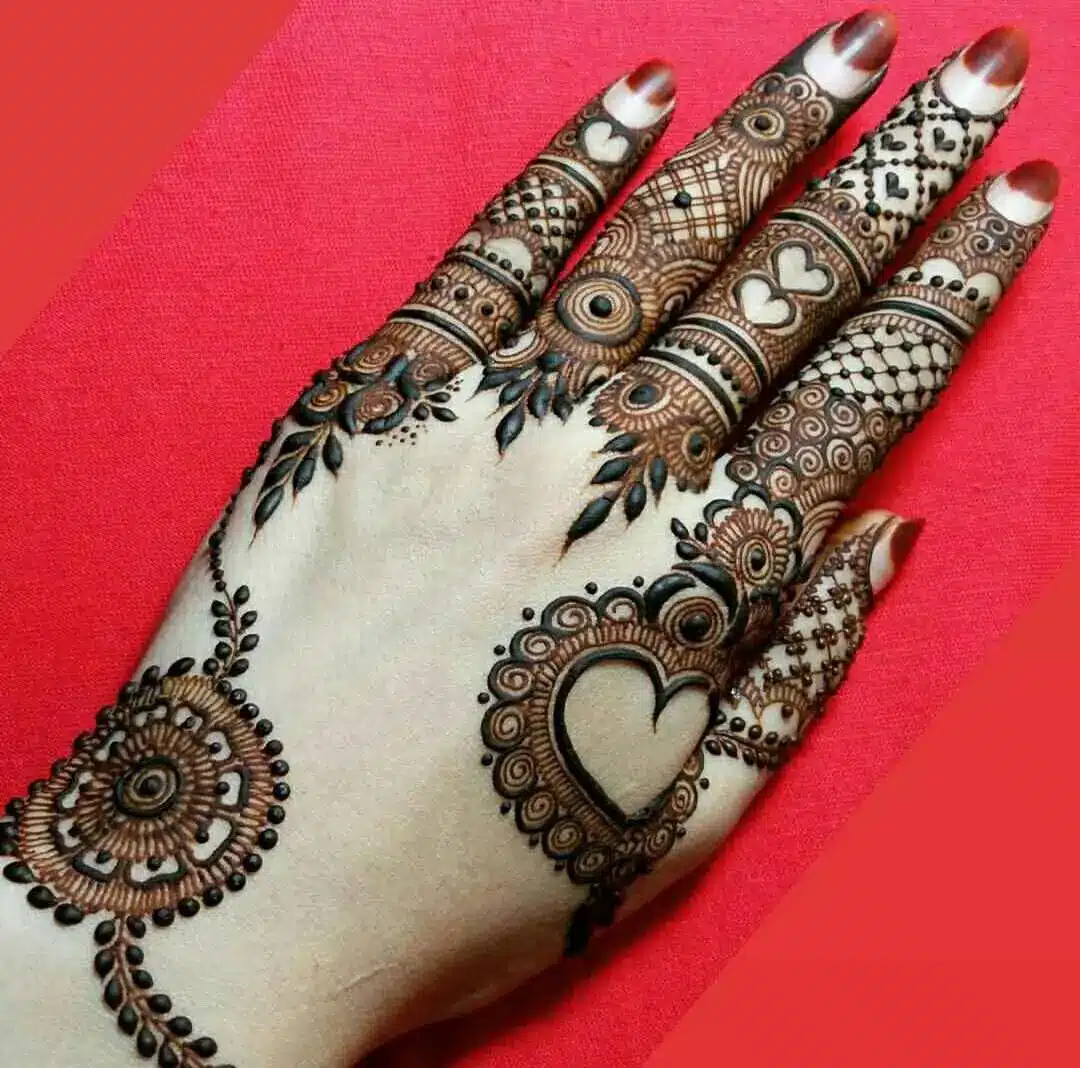 Artistic Back Mehndi Design