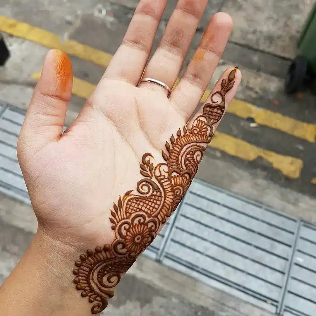 front hand mehndi