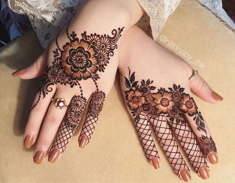 simple arabic mehndi design