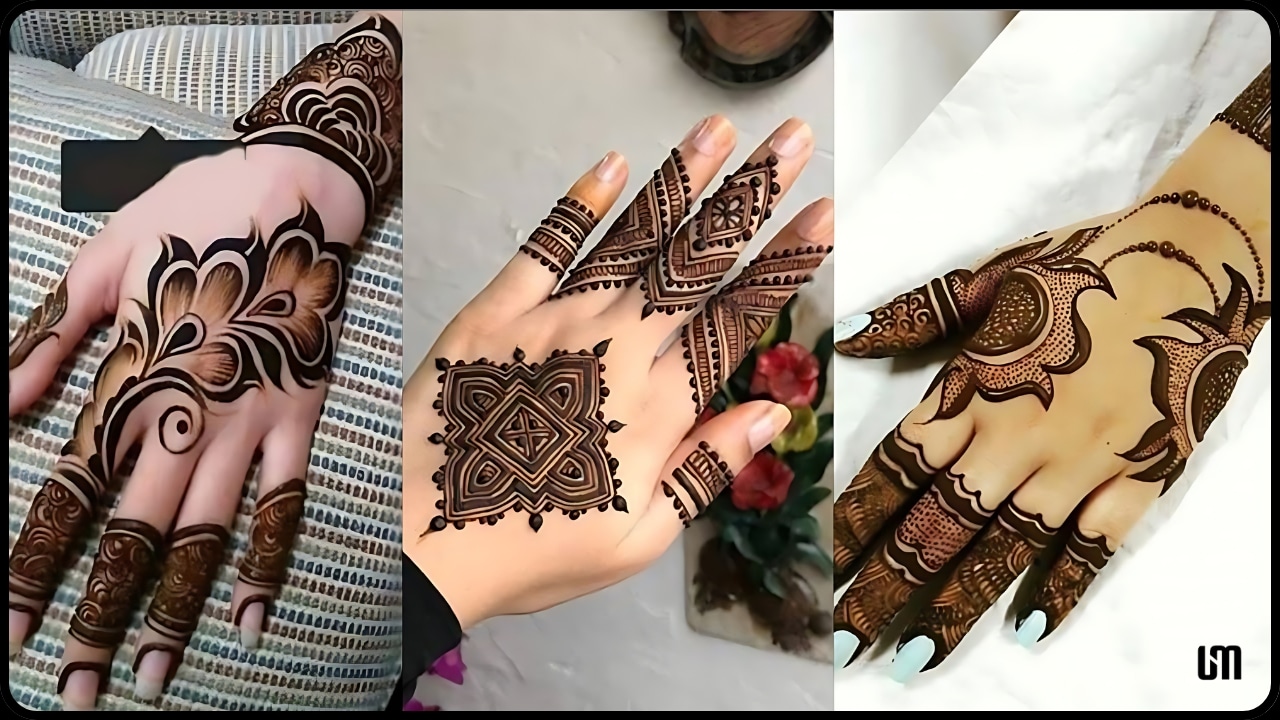 simple arabic mehndi design