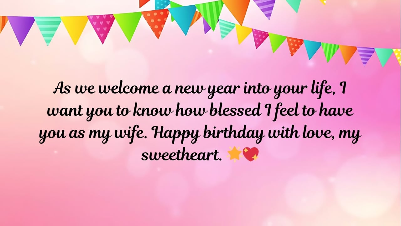 WhatsApp Birthday Wishes for Wife