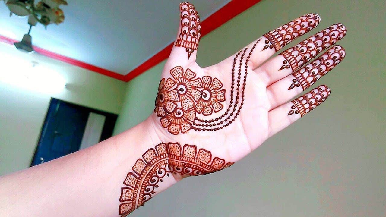 circle mehndi design