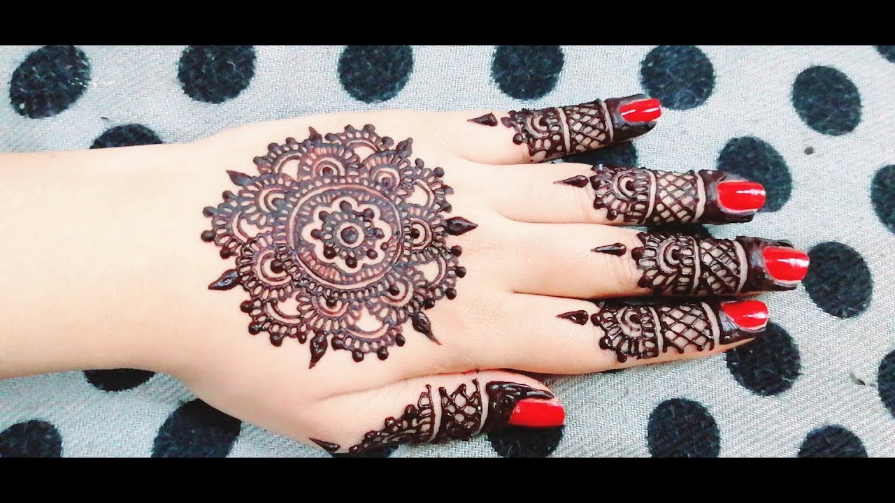 circle mehndi design