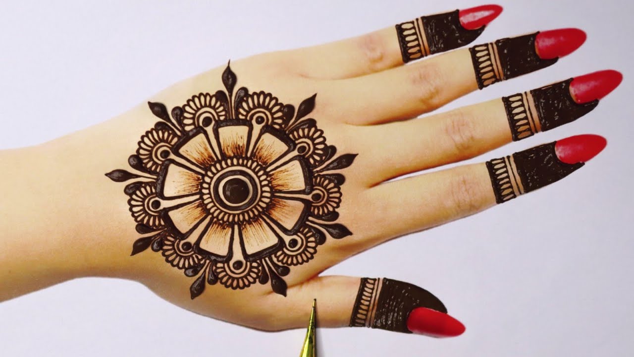 circle mehndi design