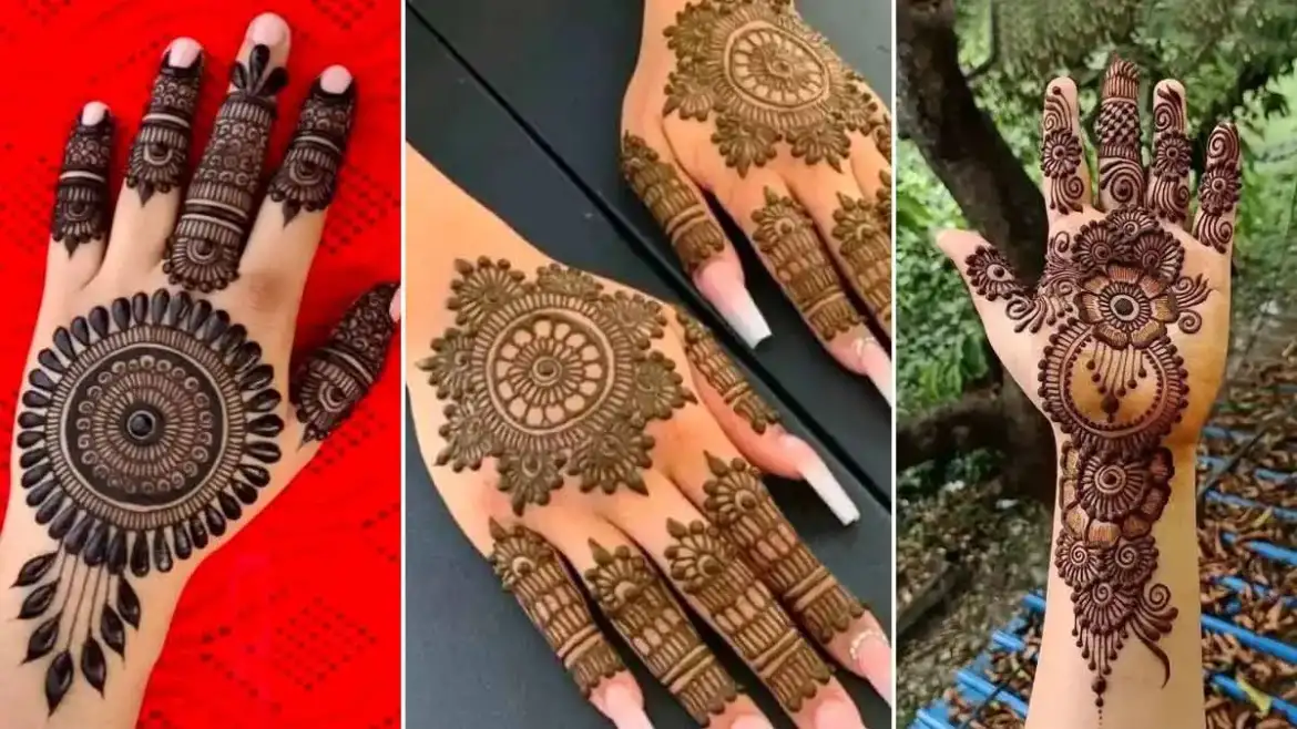 circle mehndi design