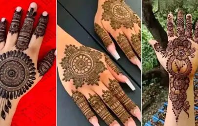 circle mehndi design