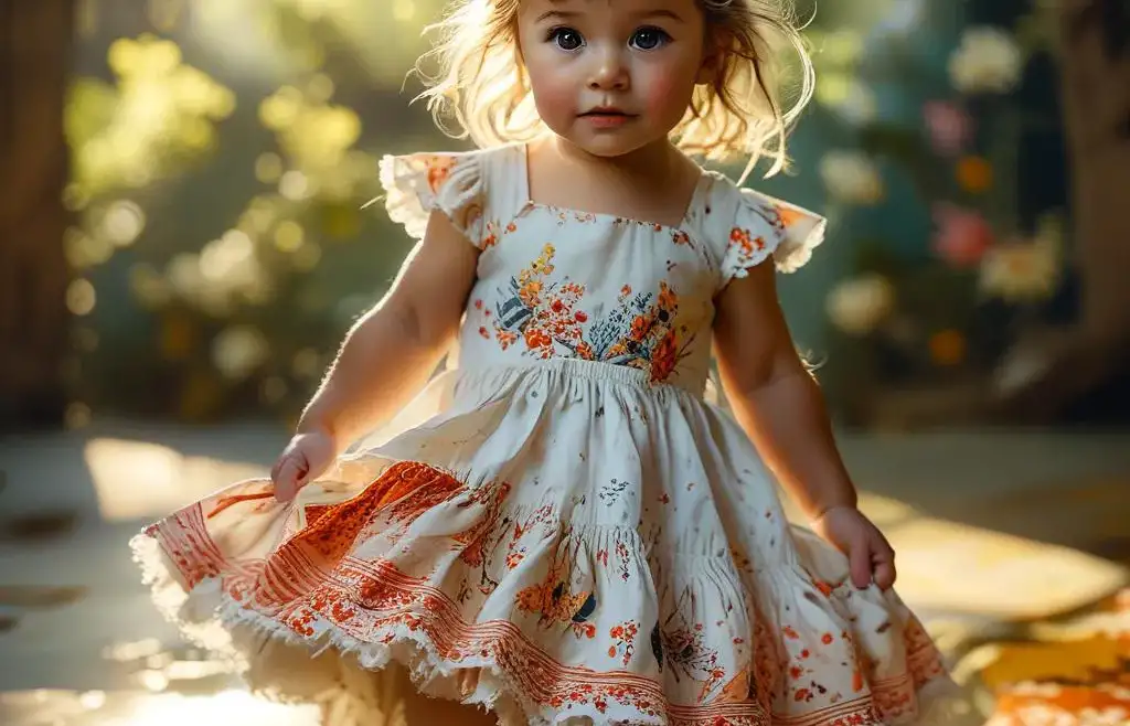 Toddler in a cute dress