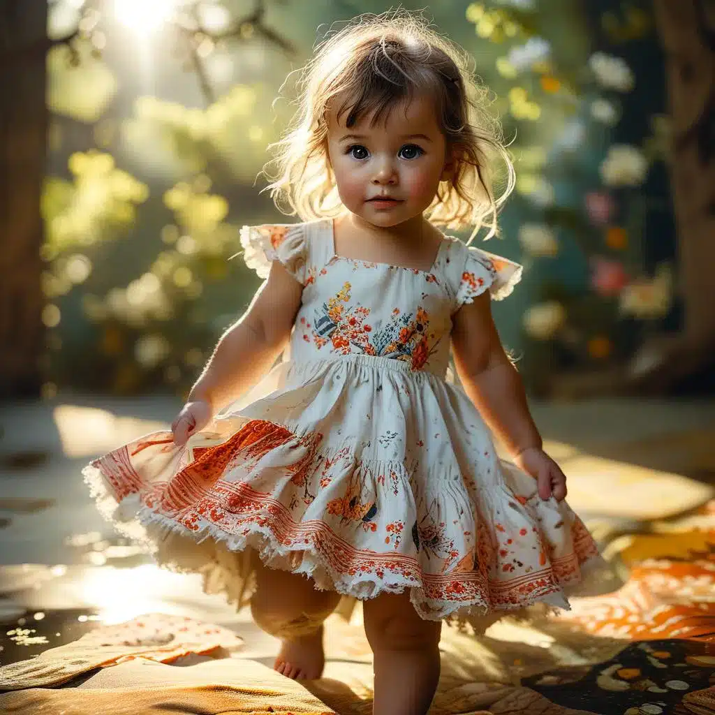 Toddler in a cute dress