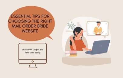 infographic on choosing the right mail order bride website