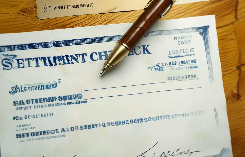 settlement check