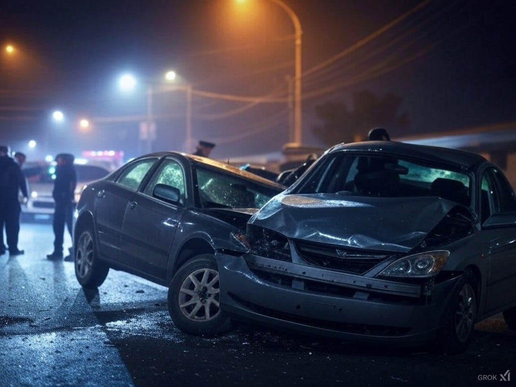 Car Accident on the road