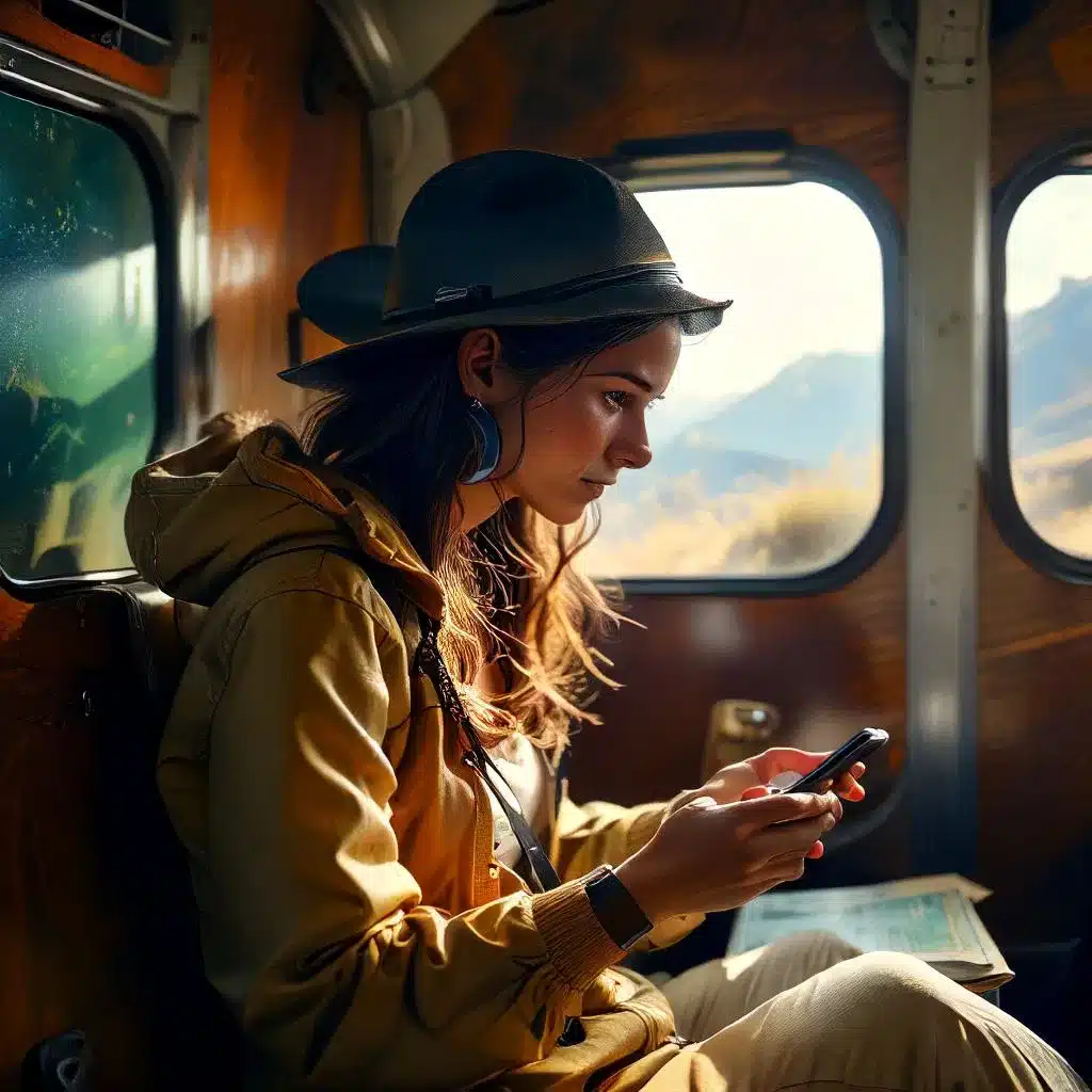 travelling with a smartphone