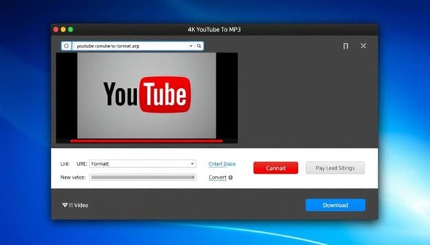 Step 2 youtube to mp3 formatting on desktop
