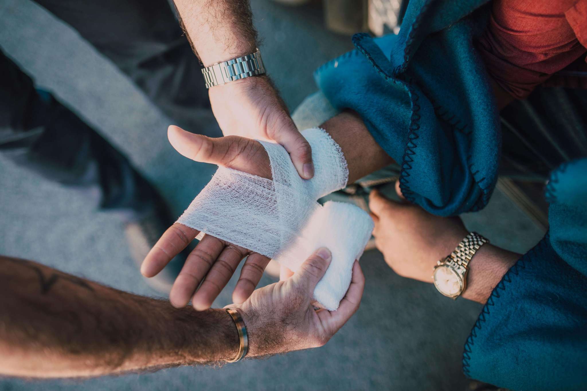 wounded hands