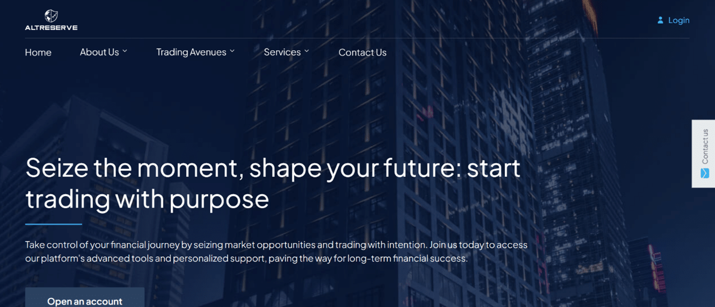Altreserve Homepage