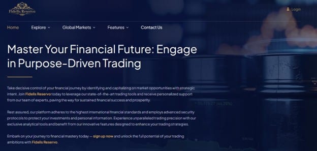 Fidelis Reservo Website
