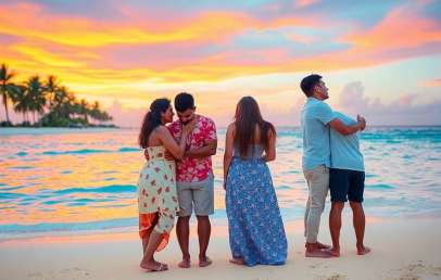 Perfect Match 3 Couples on the beach