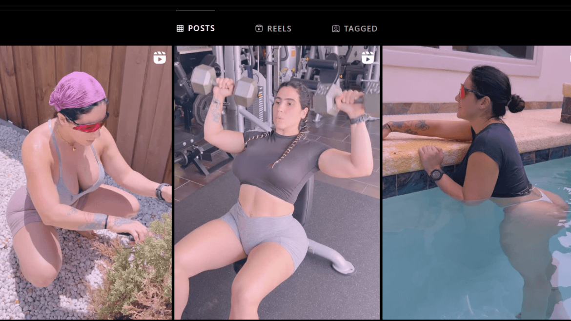 Yinyleon Social Media Star working out