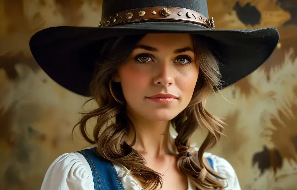 cow girl hat