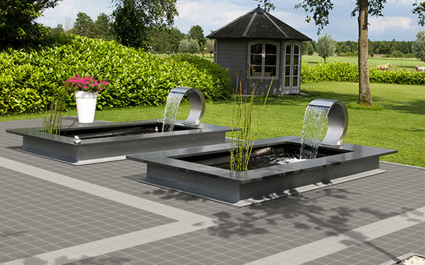 outdoor tile and garden