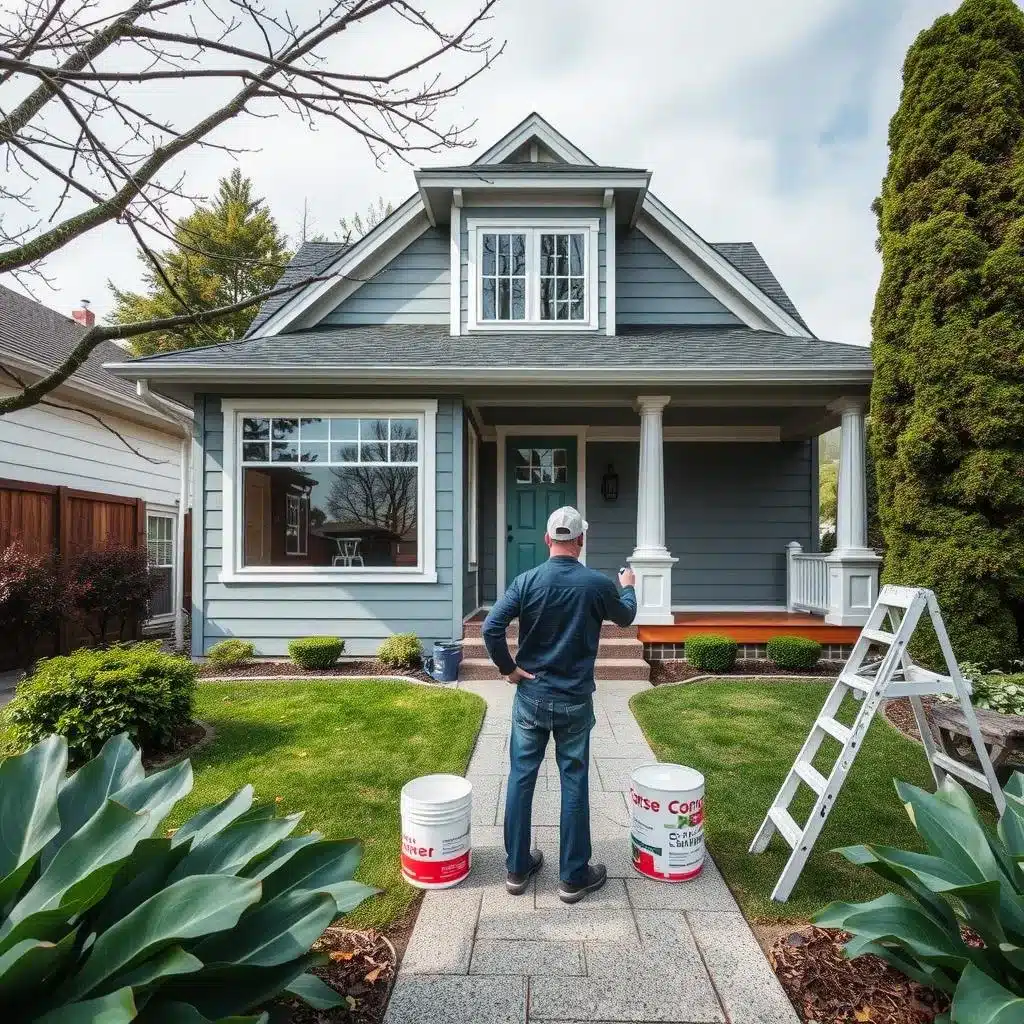 painting a house