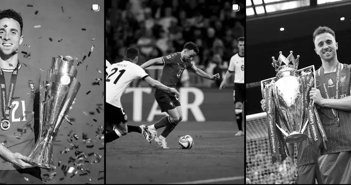 Diogo Jota Instagram Images greyed