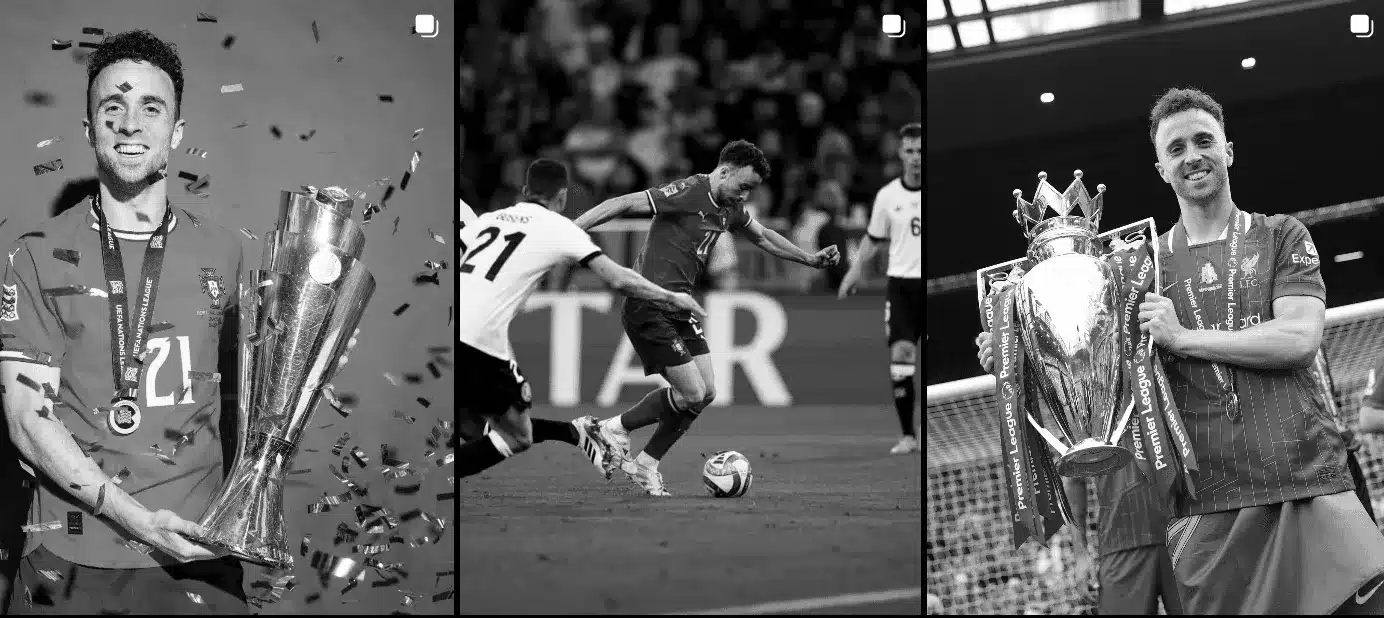Diogo Jota Instagram Images greyed