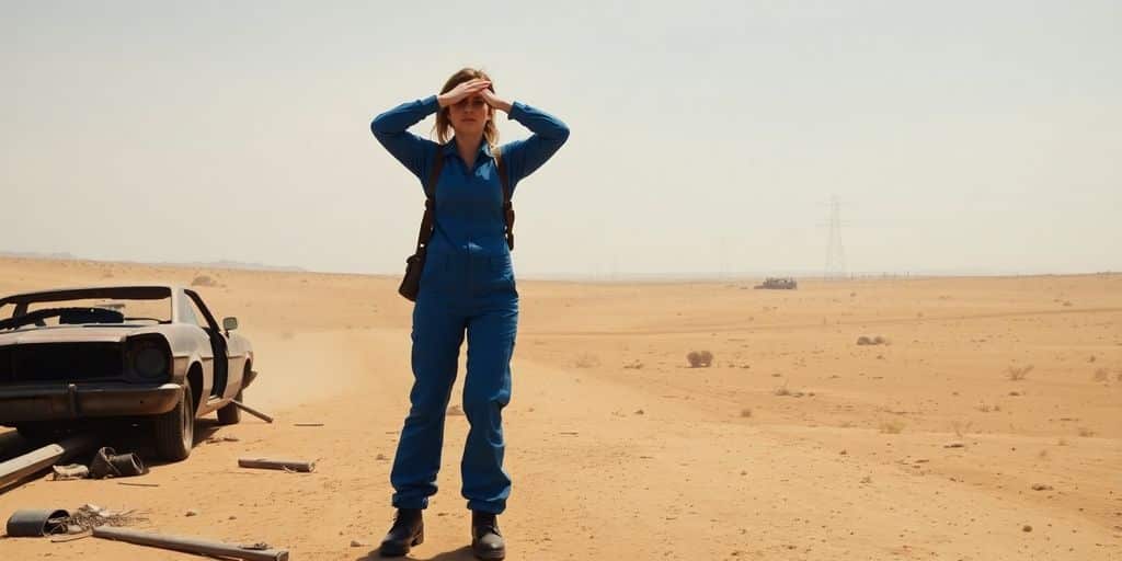 Fallout Character exploring the wasteland