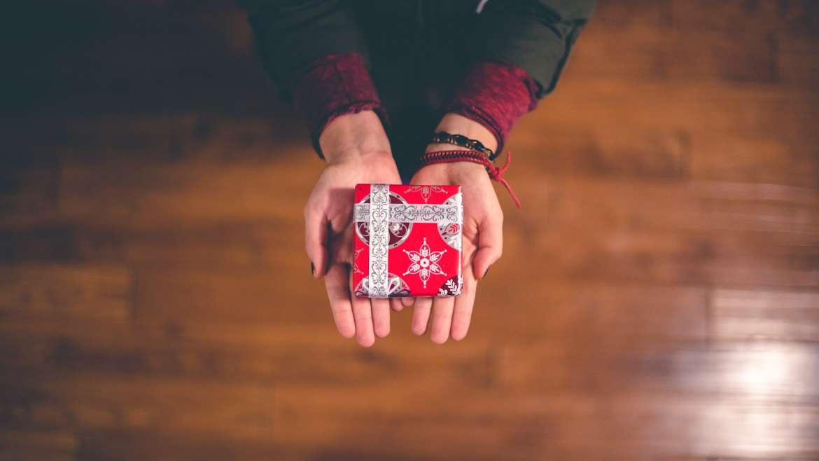 Gift in hands