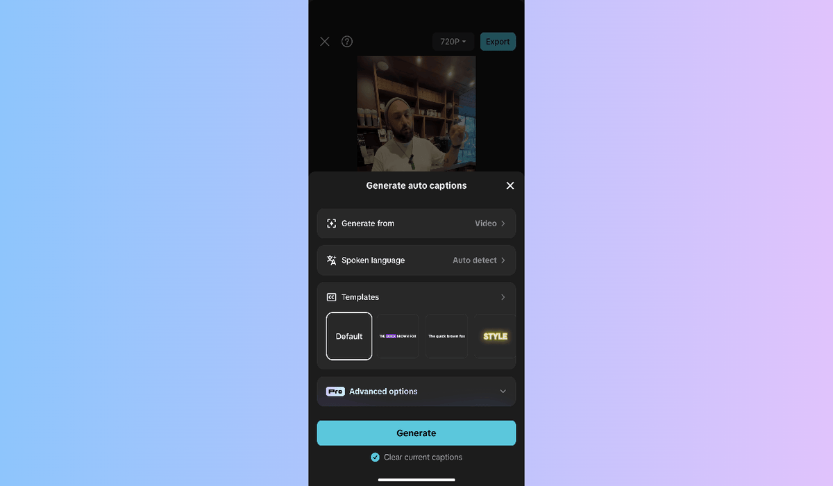 AI caption generator