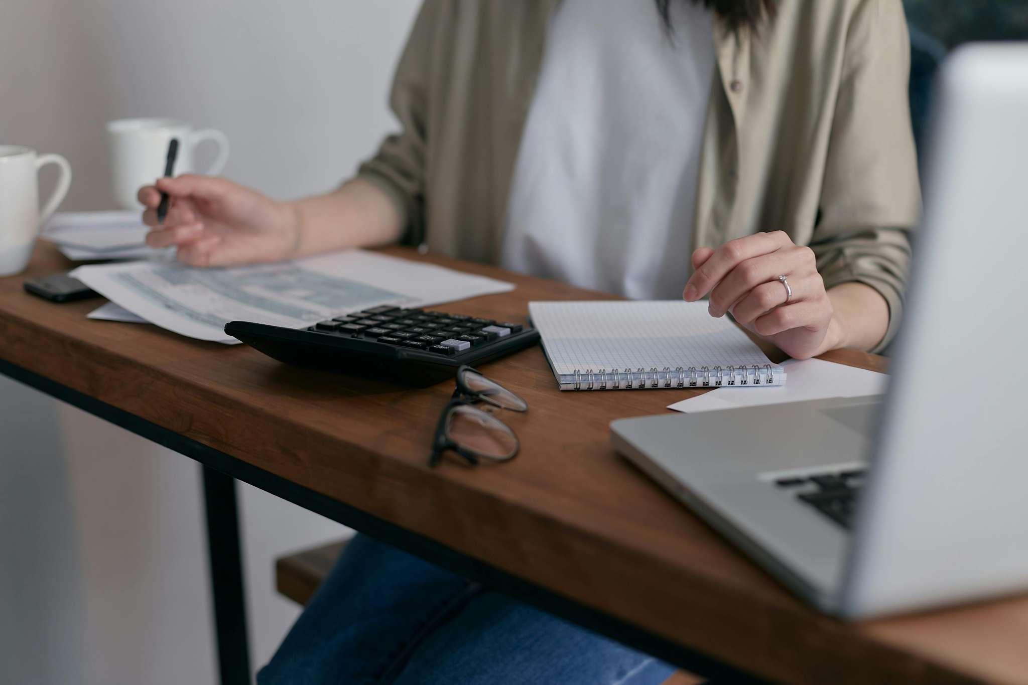 Woman at the desk