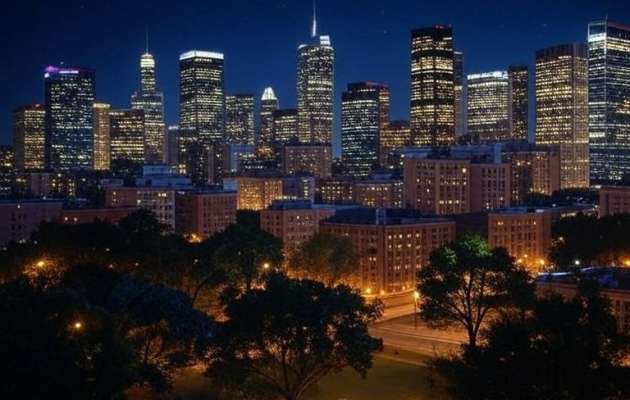 Rooftop and City Lights view