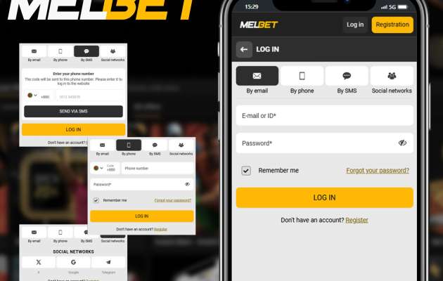 melbet app online login