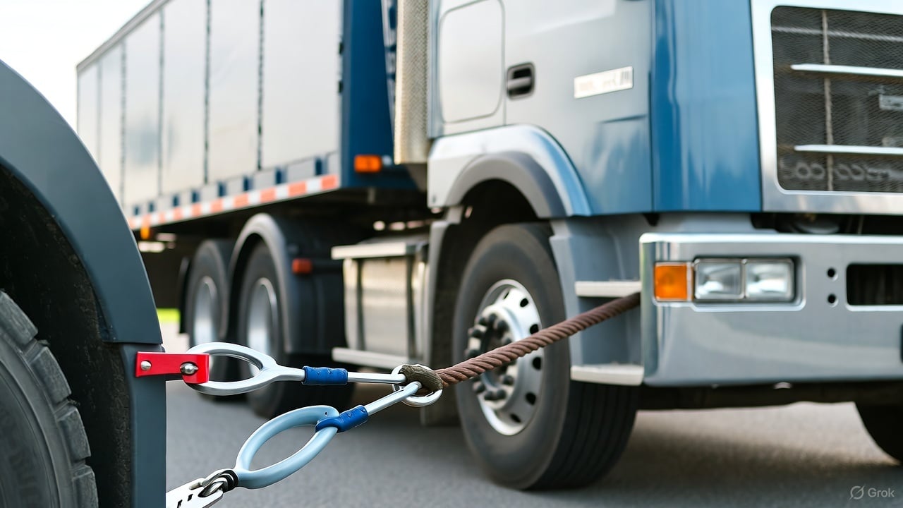 heavy-duty truck towing
