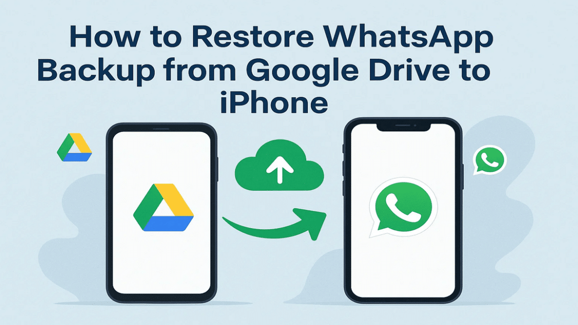 restore WhatsApp backup from Google Drive to iPhone