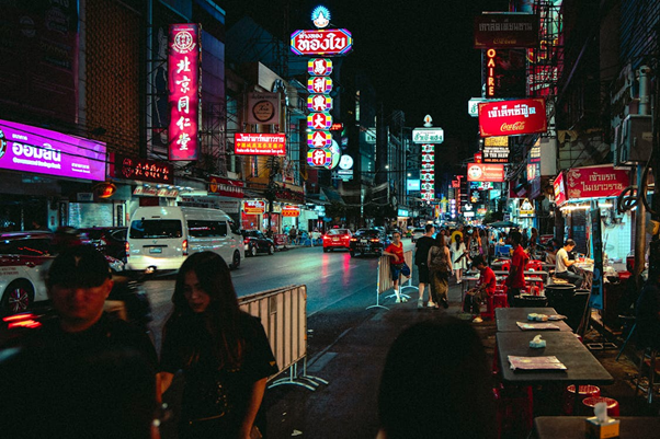 Walking Street at Night Thailand