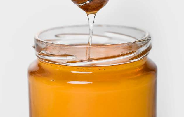Honey in a glass Jar